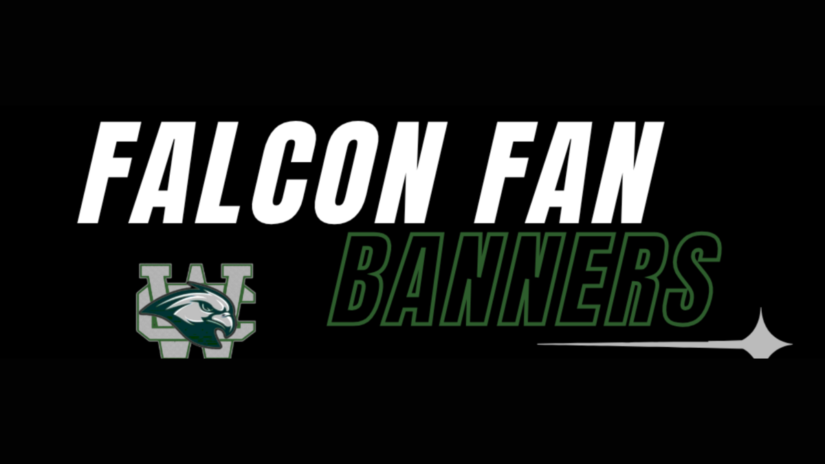 Falcon Fan Banners with CWMS logo