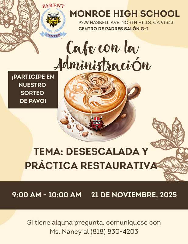 Coffee with Admin. span