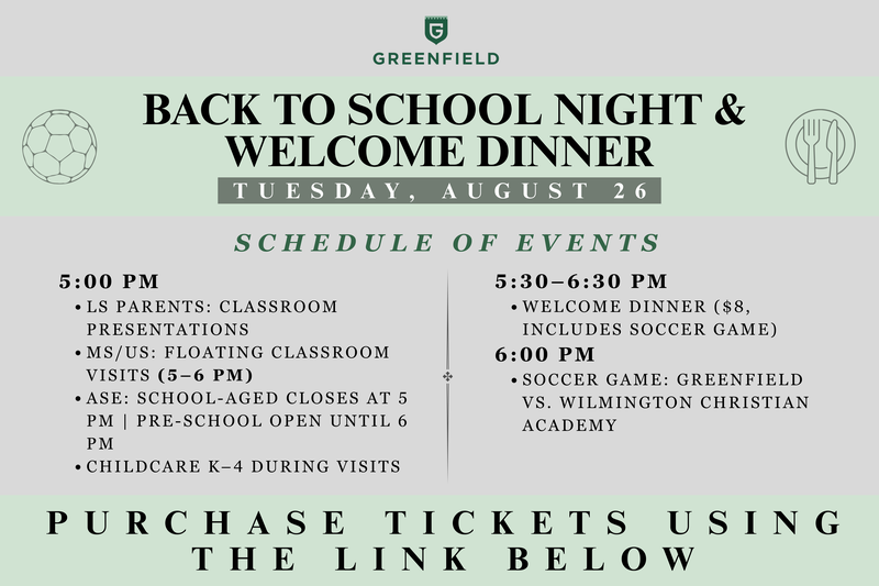 Back to School Night & Welcome Dinner