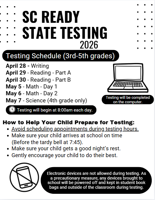 SC Ready Testing Flyer