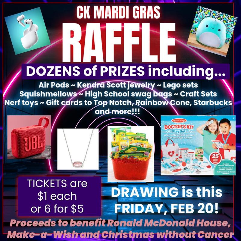 Mardi Gras Raffle This Friday Featured Photo