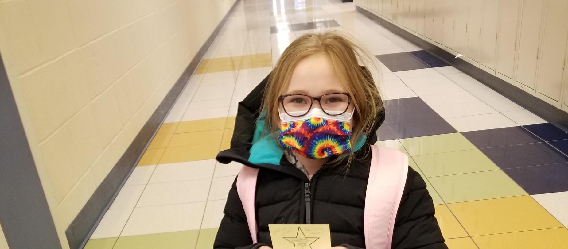 girl wearing mask post