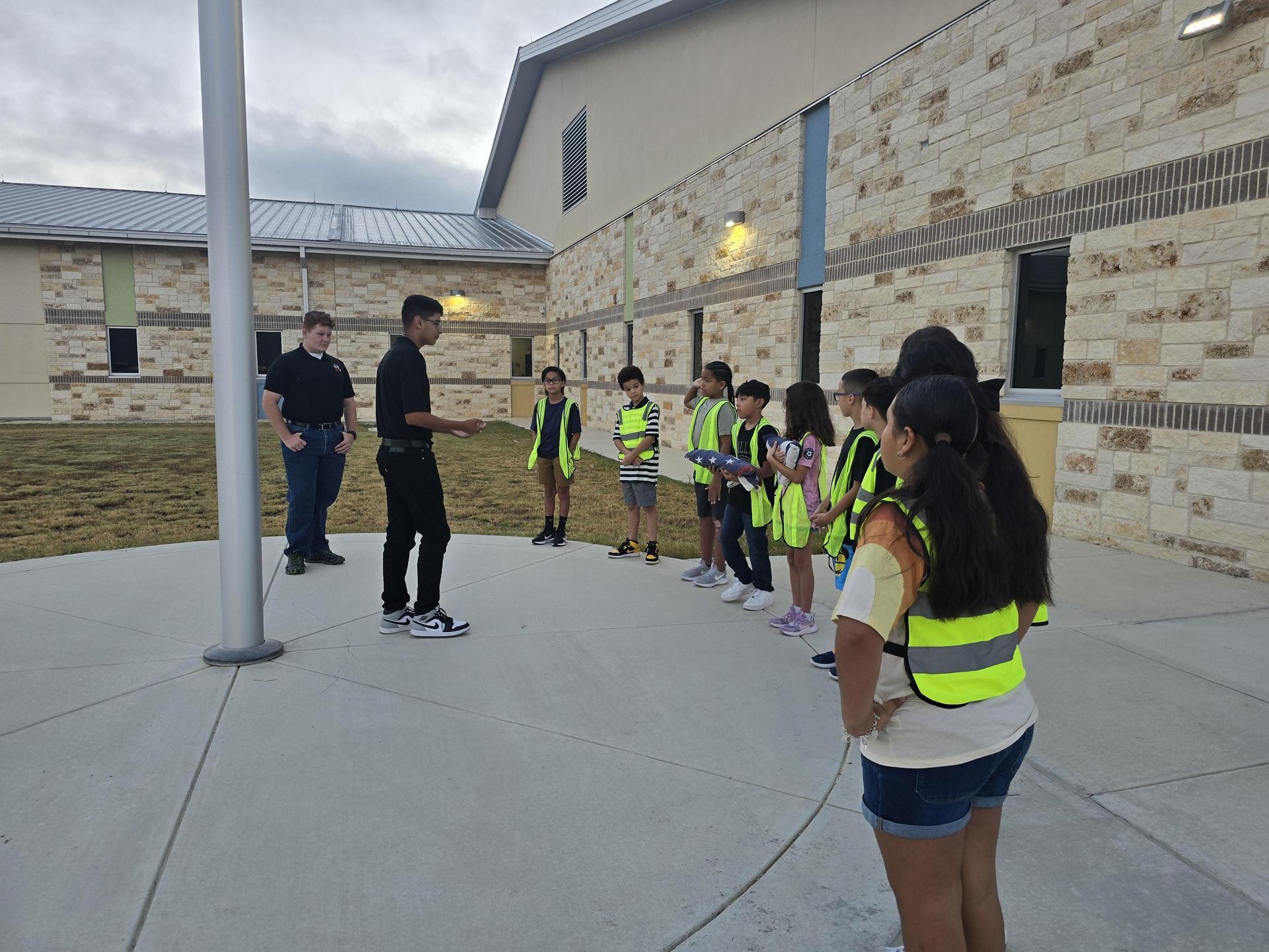 MVHS NJROTC trained the Ladera Safety Patrol Team