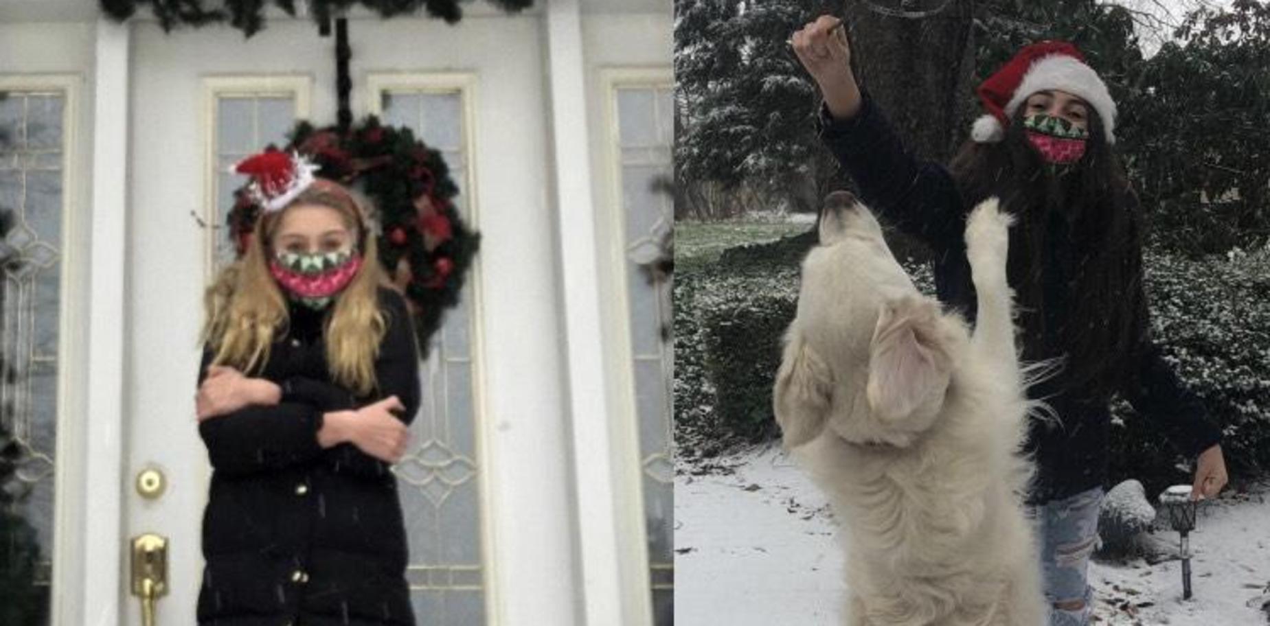 pic of 2 girls playing outside