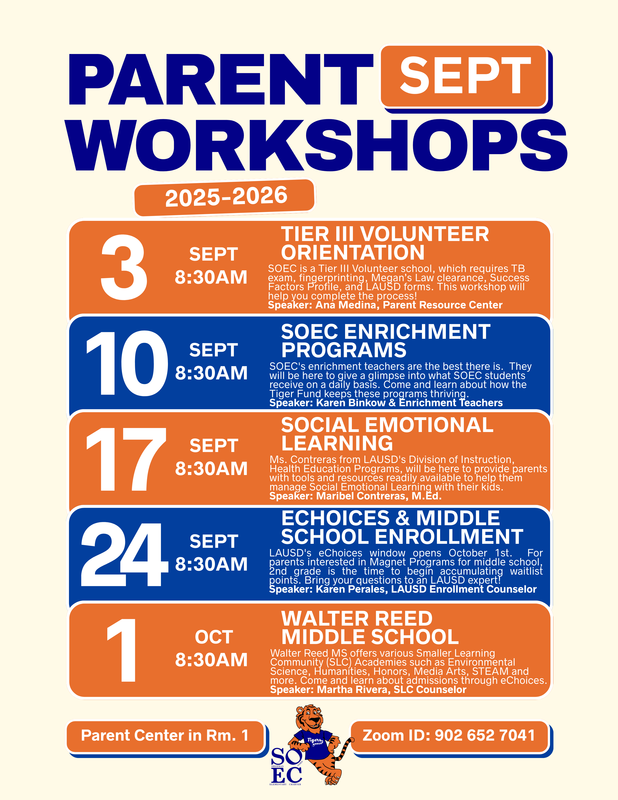 Parent Workshops