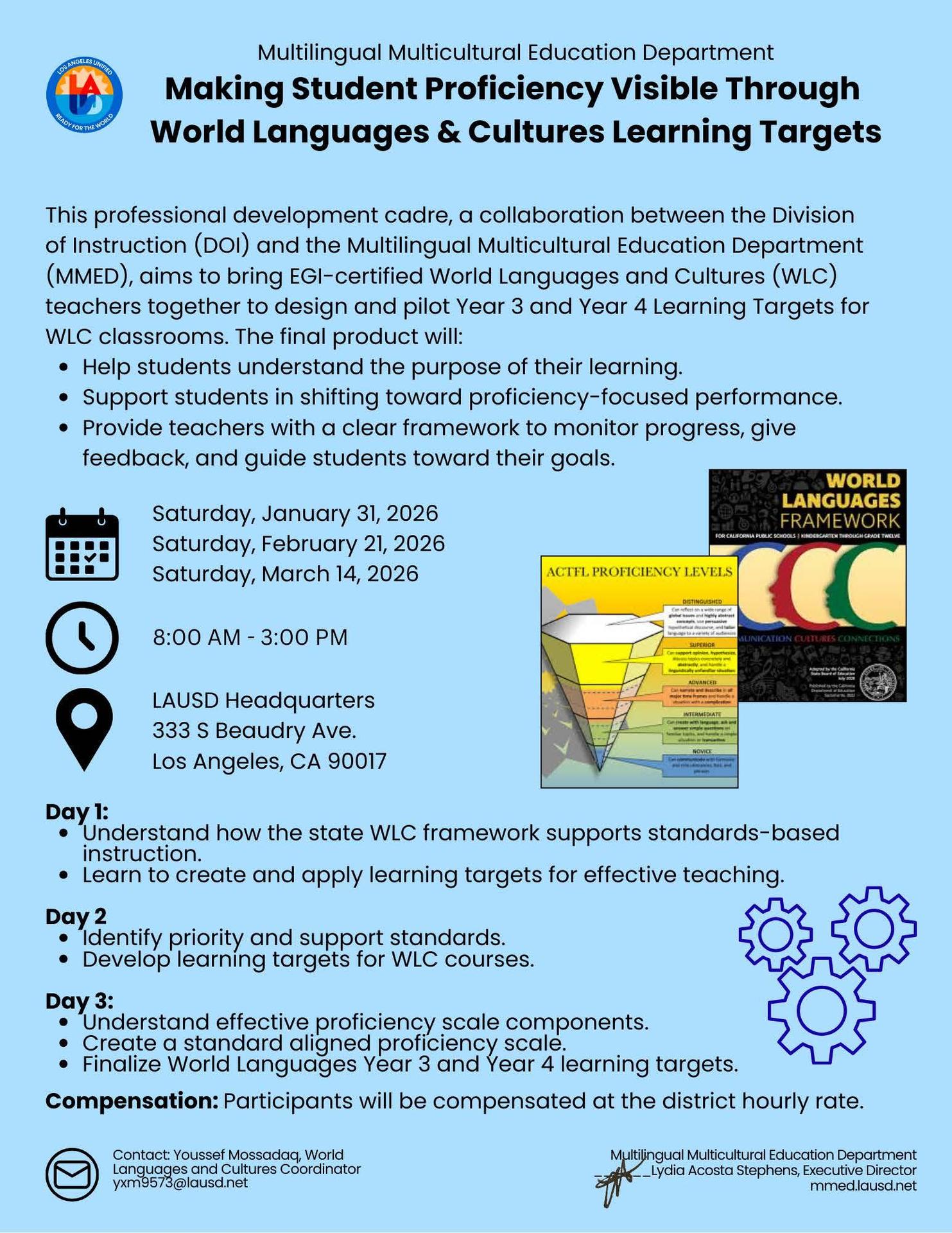 Making Student Proficiency Visible Through World Languages & Cultures Learning Targets