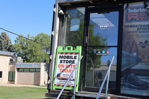 Truck entrance