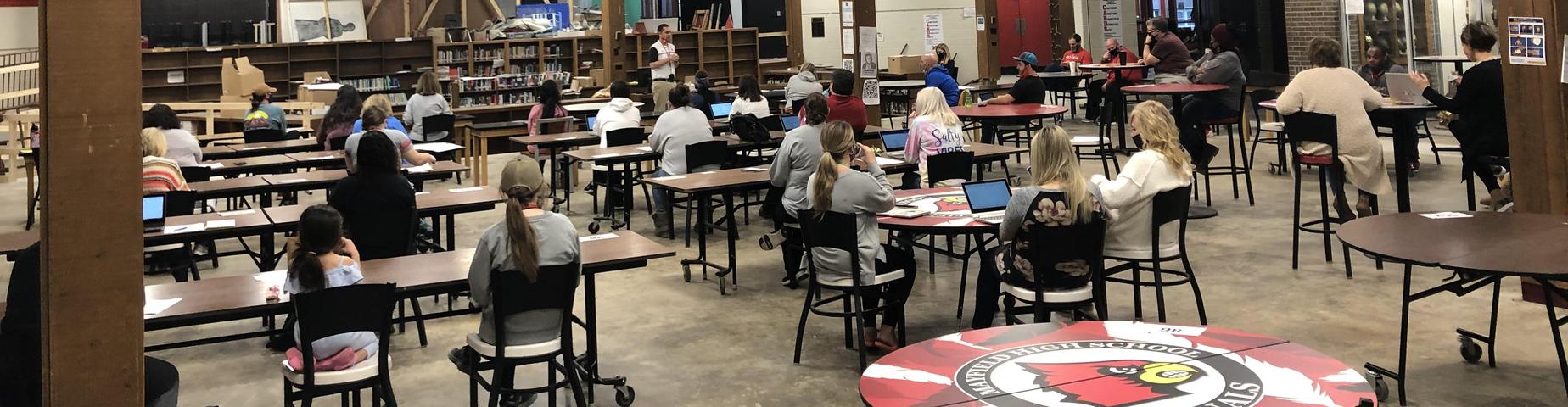 MHS staff had their first in-person staff meeting instead of google meets since the 2020-2021 school year started. Great days ahead for MHS!