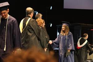 Haysville High senior at graduation