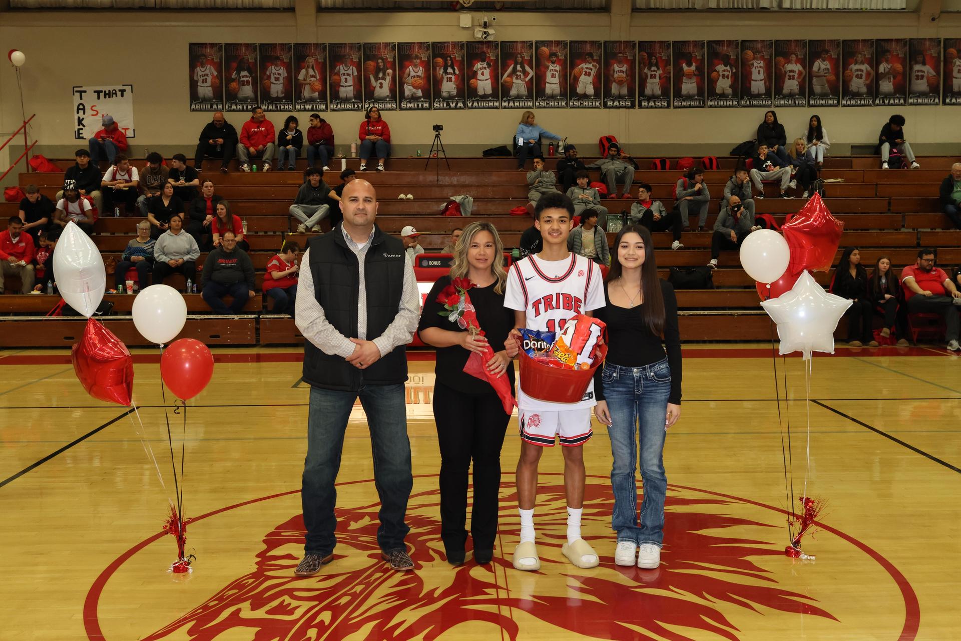 seniors posing with their escorts