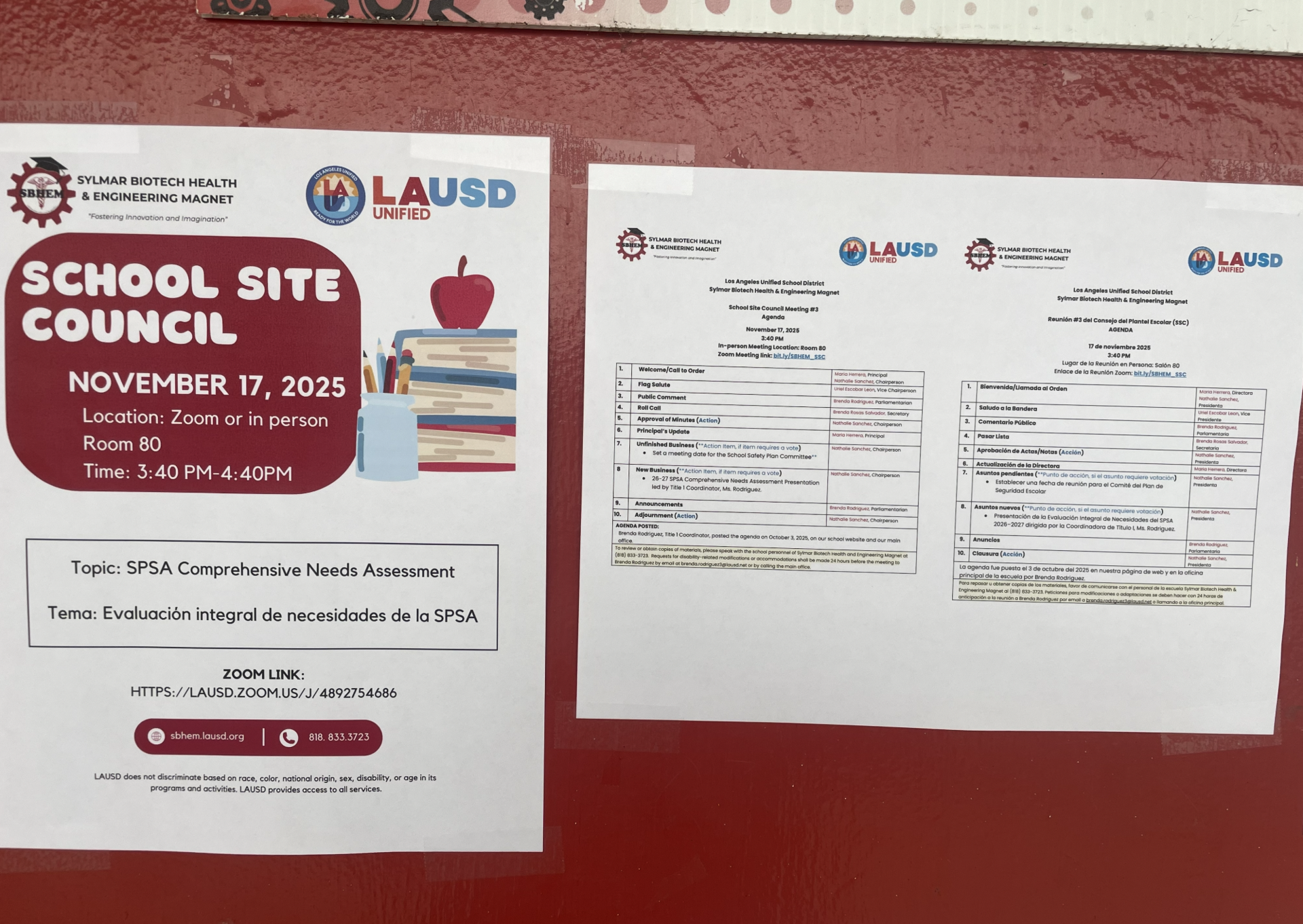 SSC Flyer for 11/17/25