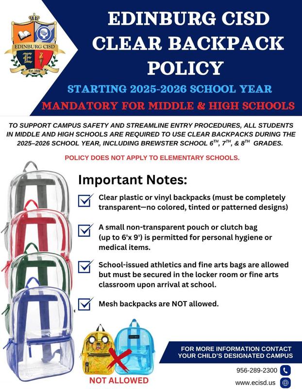 clear backpacks