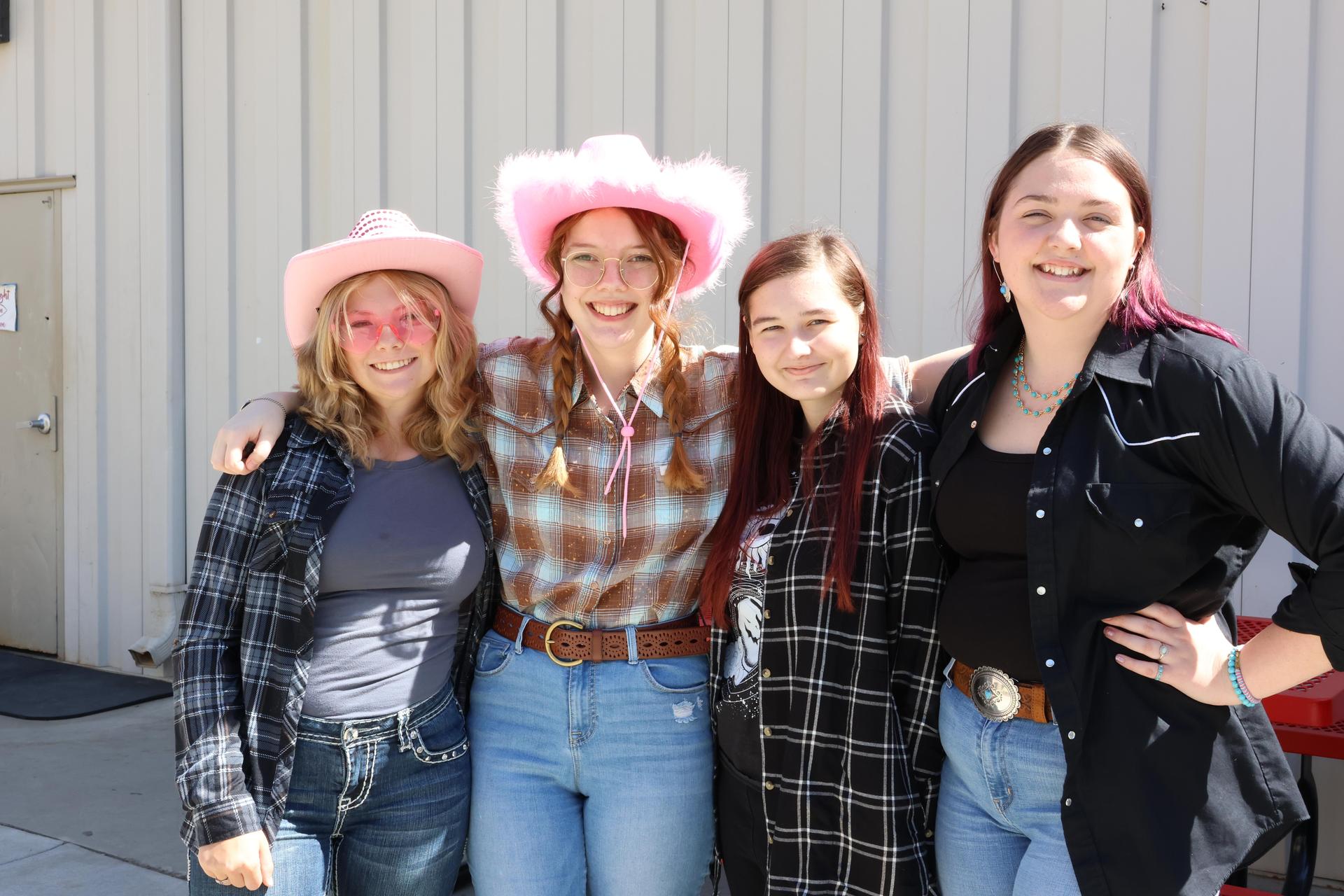 students dressed in western wear