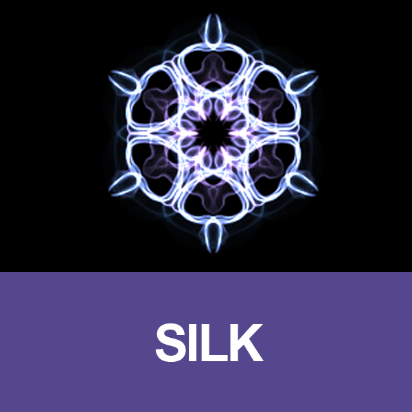 Silk image of six sided artwork