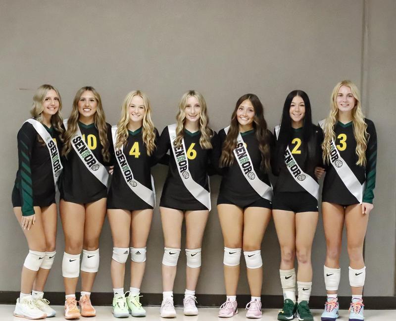 Senior volleyball players honored on Senior Night