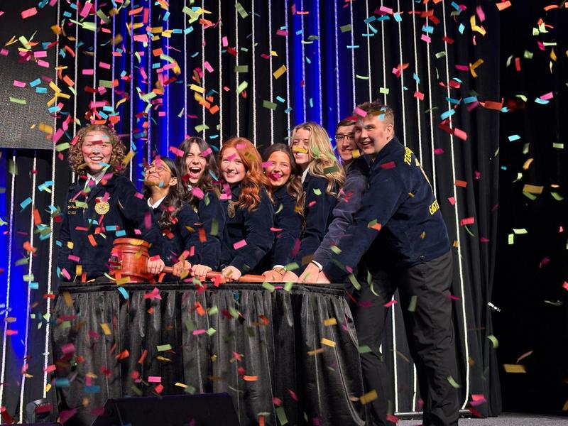 Student award winners fro FFA conference