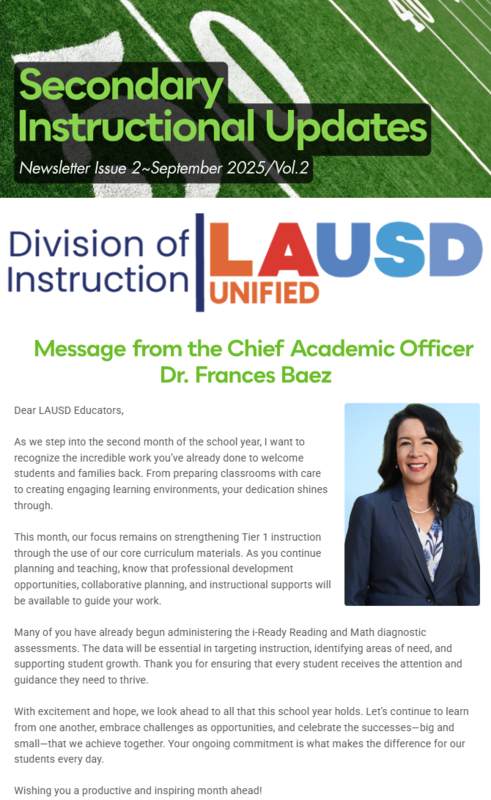 Secondary Newsletter