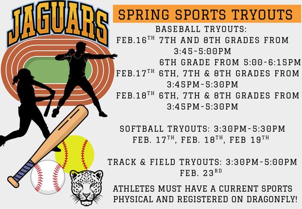 Spring Sports Tryouts