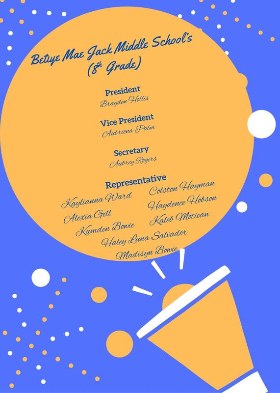 8th Grade Class Officers & Representatives