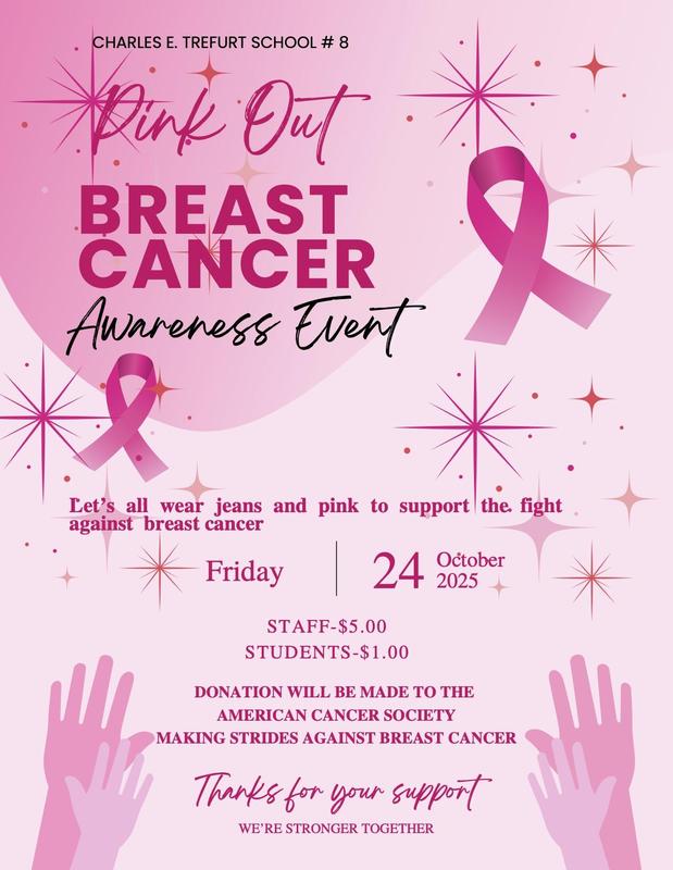 Wear Pink for Breast Cancer Awareness 10/24