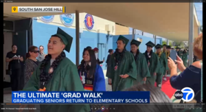 Noble Grad Walk to Rorimer