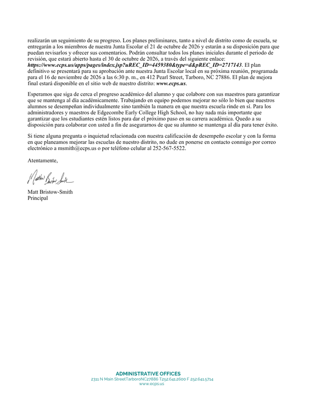 District Letter Spanish 2