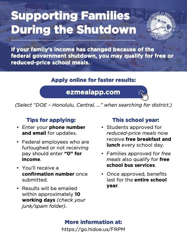 Supporting Families During the Shutdown 2025