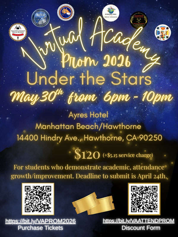 Virtual Academy Prom Tickets On Sale