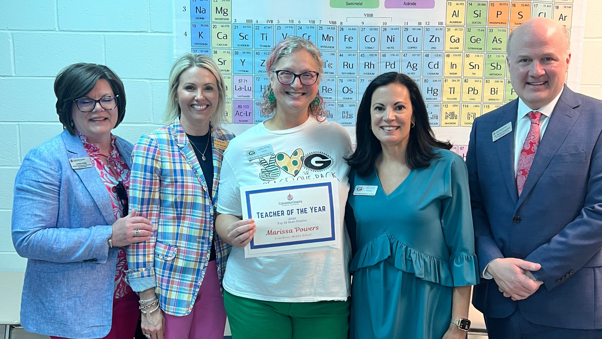 Our 2024 Teacher of the Year, Mrs. Powers, was named top 10 CCSD Teacher of the Year Finalist!