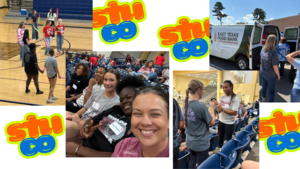 student council members at conference