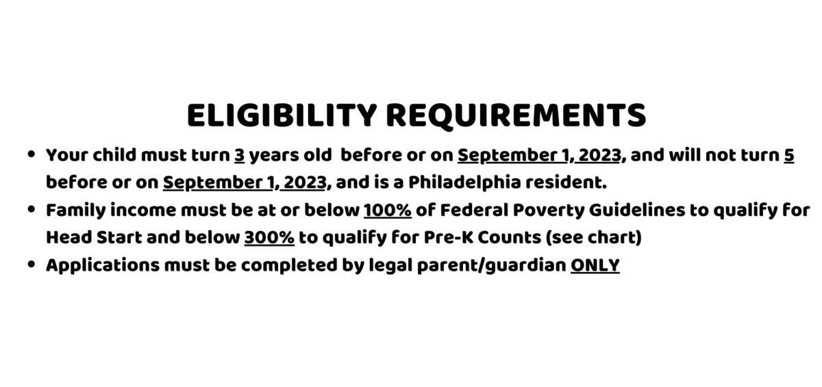 ELIGIBILITY REQUIREMENTS