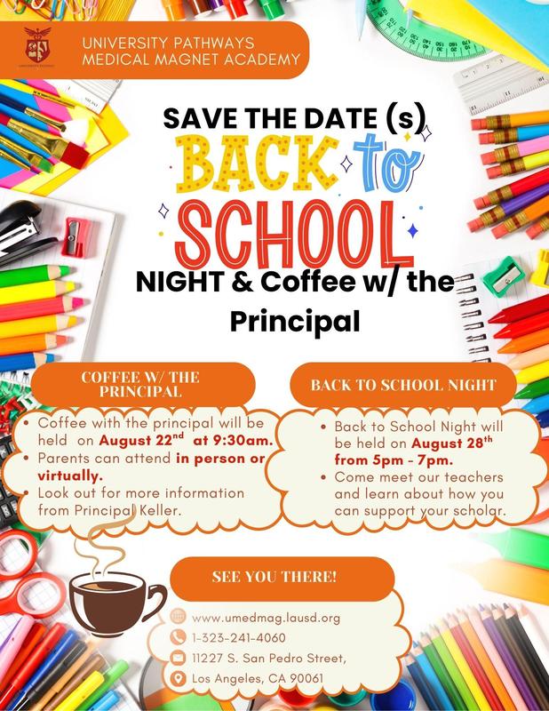 Coffee with the principal &B2S