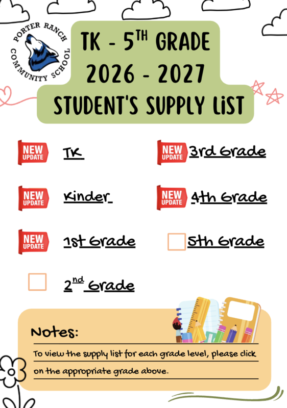 Supply List