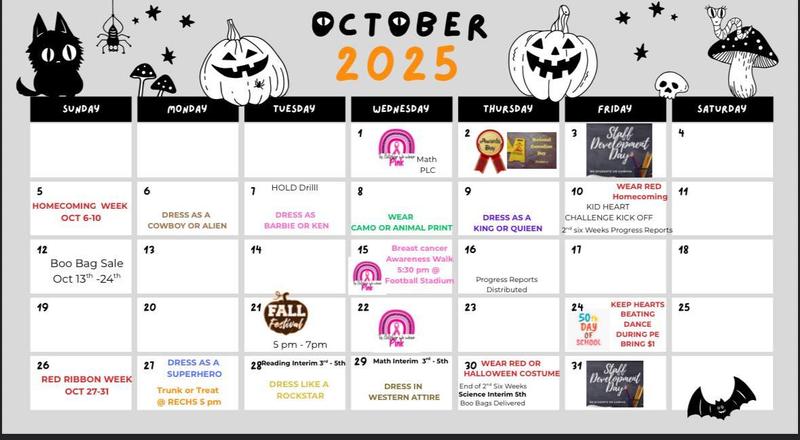October calendar
