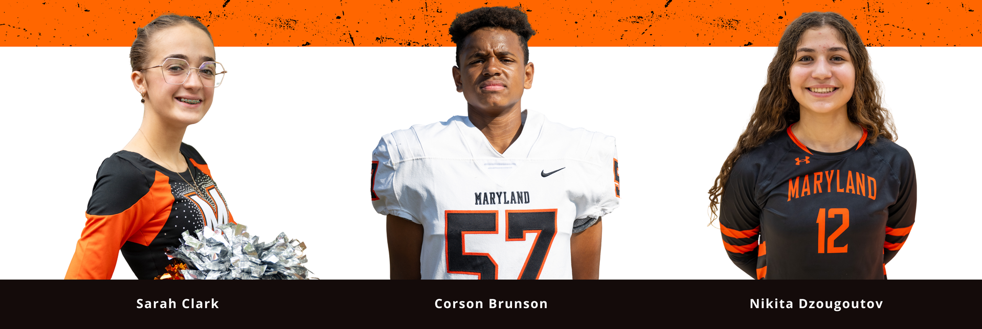 Group photo of MSD’s August Athletes of the Month.