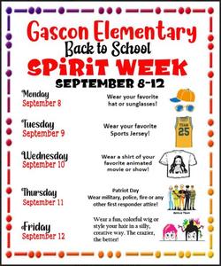 Spirit Week Flyer