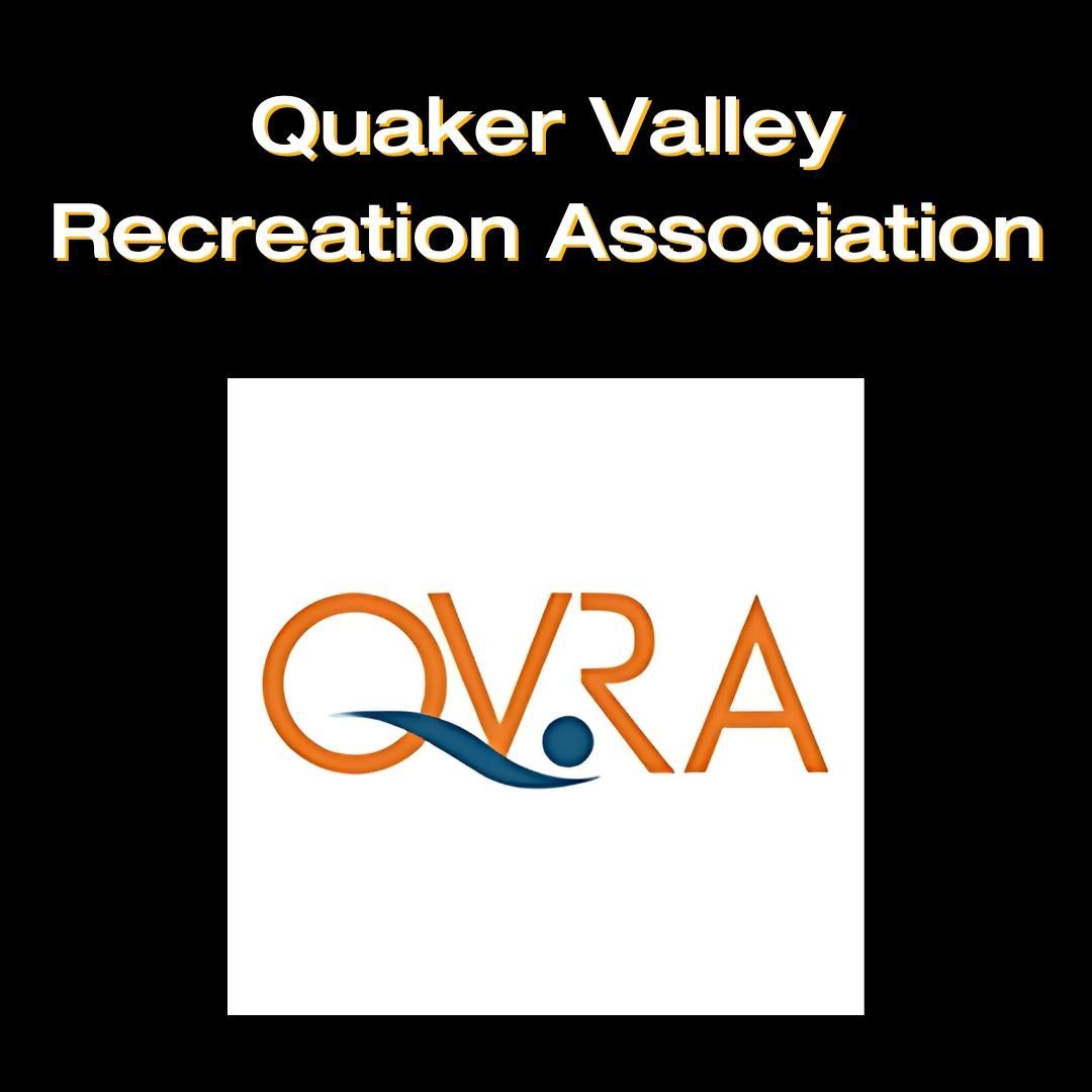 Tile announces "Quaker Valley Recreation Association" with the QVRA logo.