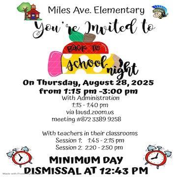 Back to School Night
