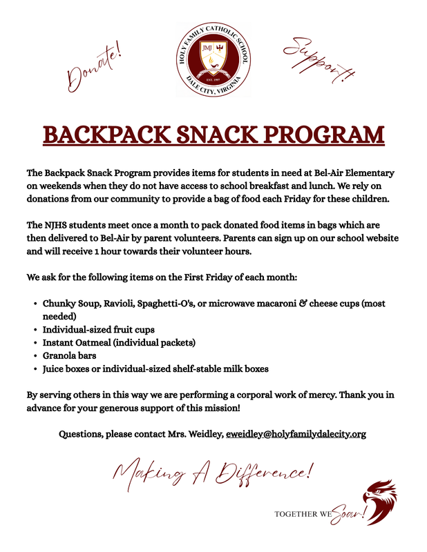 Backpack Snack Program Featured Photo