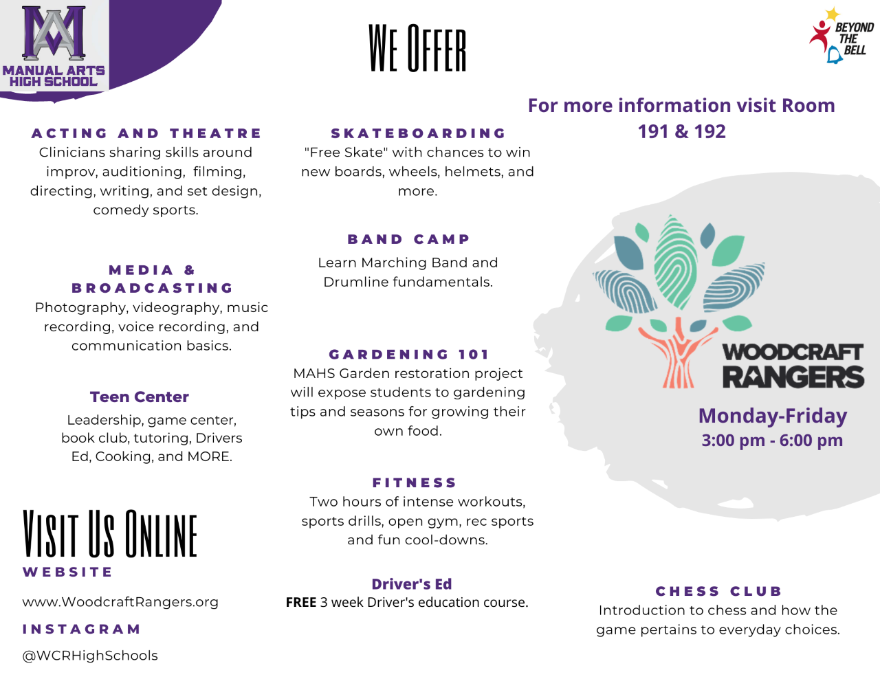 Woodcraft Rangers Student Activities Manual Arts High School