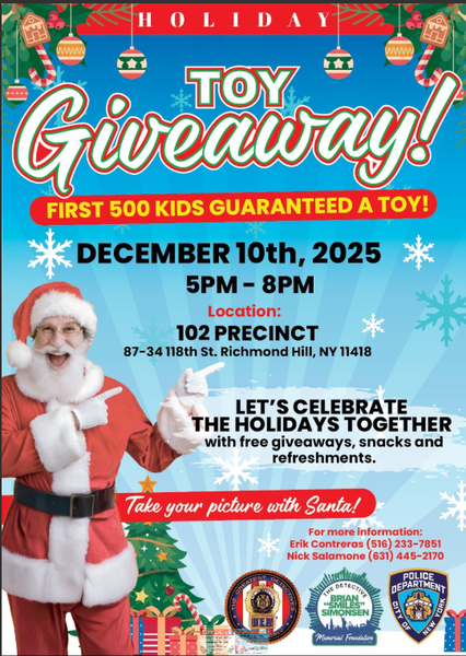 nypd toy giveawayy