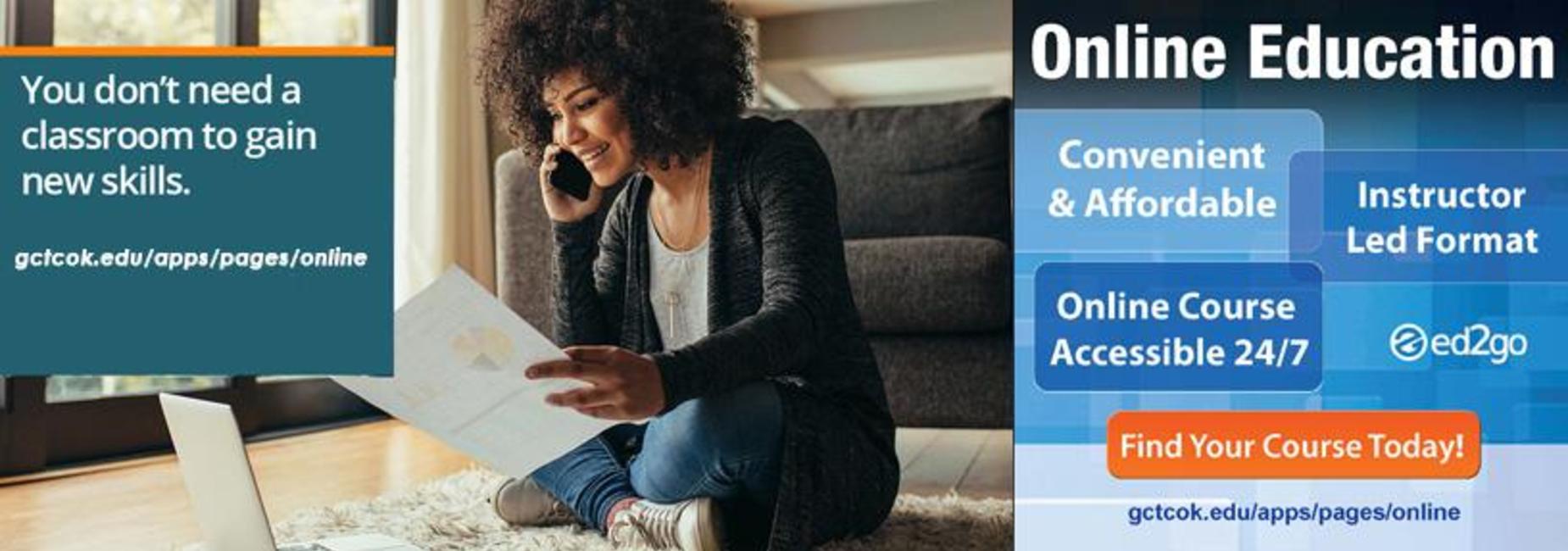 New Skills ad for Ed2Go