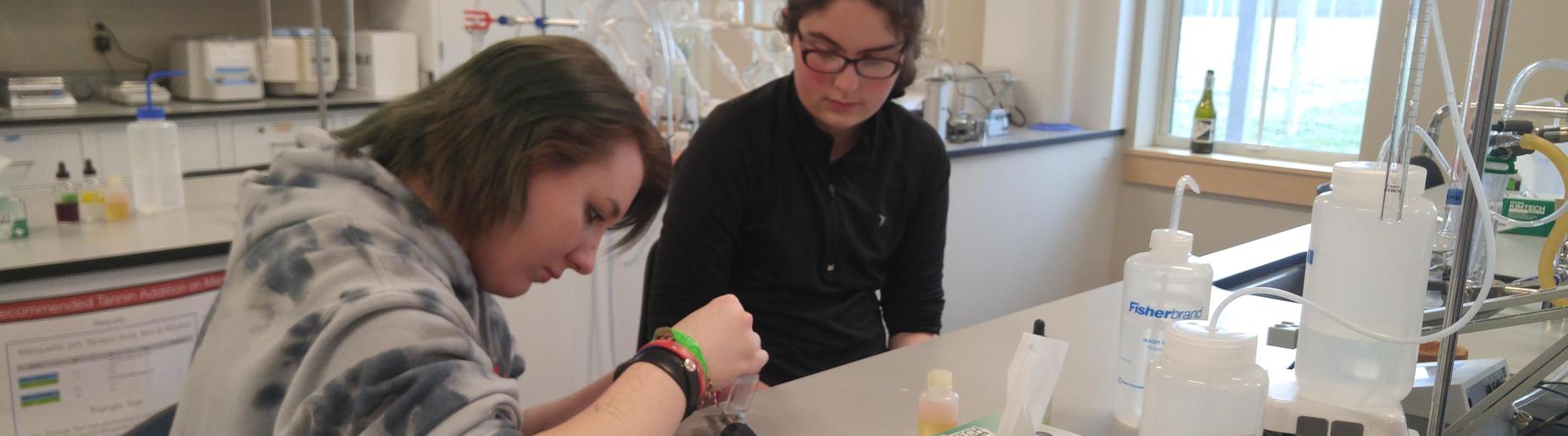 Gananda Central Schools Ruben A. Cirillo High School Two Students in a lab 2018