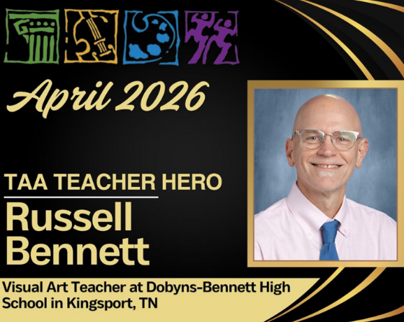 Russell Bennett TAA Teacher Hero Award Winner