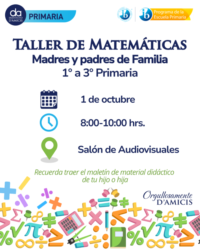 Taller de Matemáticas 1° a 3° de Primaria