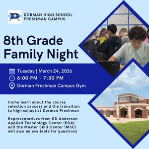 flyer for 8th grade family night