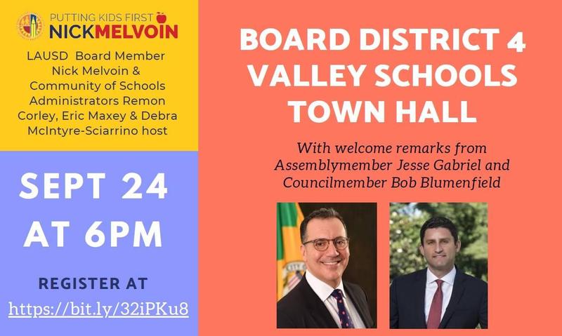 Board Member Melvoin Town Hall Featured Photo