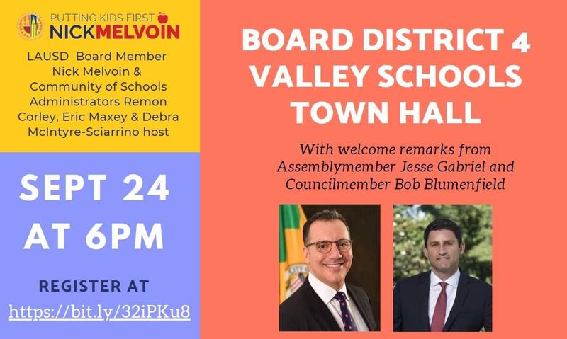 Board Member Melvoin Town Hall