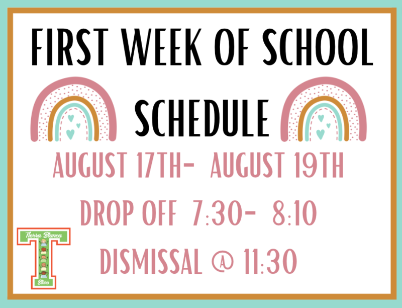 Schedule First Week