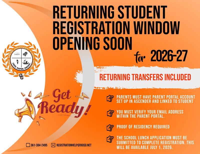 Opening Soon: Returning Student Registration 2026-2027 SY Featured Photo